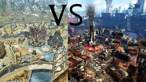 TES5 Skyrim VS Fallout 4: Cities and Settlements