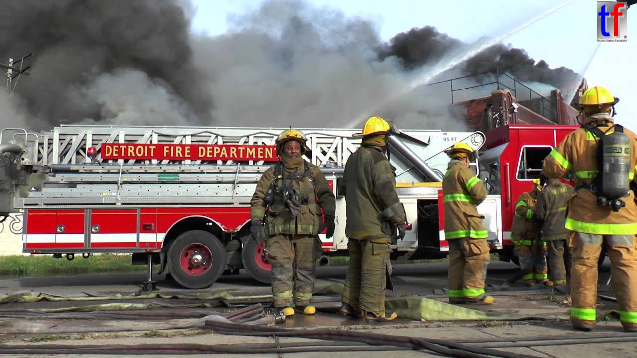 Fire in a Vacant Church - Detroit, Box Alarm, Grand River Ave & Belleterre, 10/19/2014.
