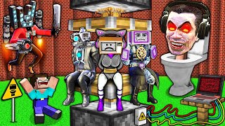 CHOOSE which TITAN to SAVE from SKIBIDI TOILET vs TV MAN and TV WOMAN in MINECRAFT animation