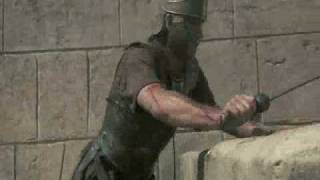 Roman legionnary stabbed to death.wmv