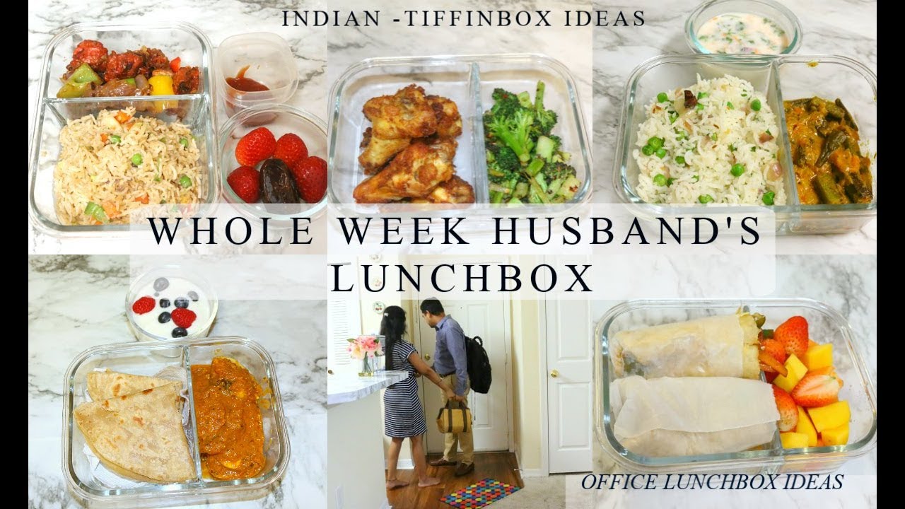 HUSBAND’S LUNCHBOX MON-FRI/TASTY INDIAN LUNCHBOX FOR WHOLE WEEK/EASY ...