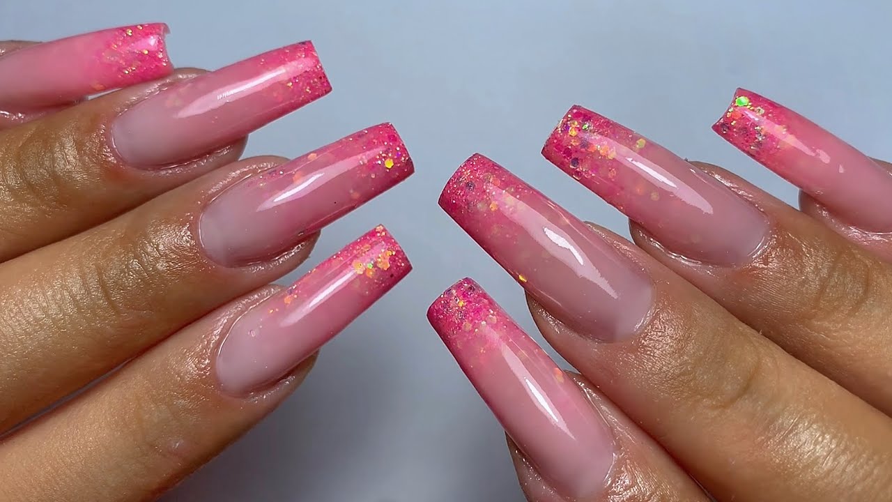 Tuto Babyglitter - Ongles en gel pose complète chablon