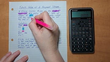How To Calculate Future Value of A Payment Stream Using The SHARP EL-738XT Calculator