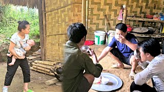 Single mother takes care of the children, exhusband brings friends to the house to drink