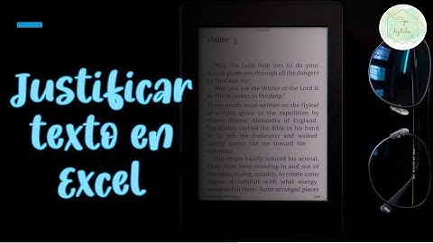 Justificar texto en Excel