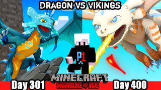 I Survived 400 Days in Dragon vs Vikings in Minecraft Hardcore (हिन्दी)