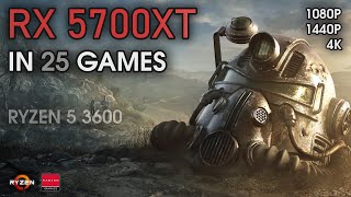 RX 5700XT   RYZEN 5 3600 Test in 25 Games! | 1080P, 1440P and 4K Gameplays