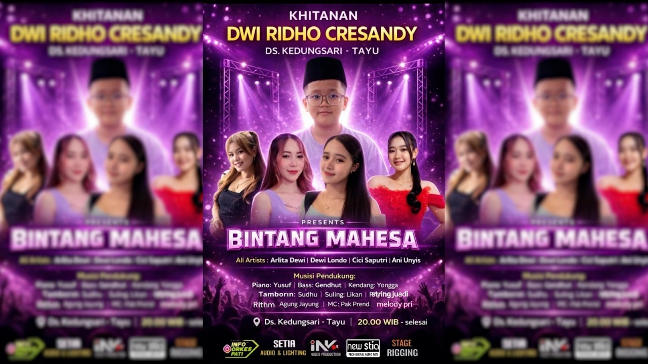 LIVE BINTANG MAHESA / DS KEDUNGSARI TAYU PATI/ KHITAN DWI RIDHO ...