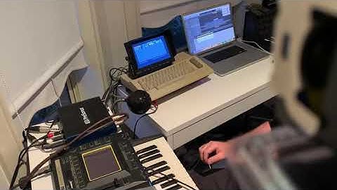 Commodore 64 with Cynthcart cartridge