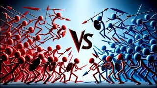 Stickman Fight Marble Ragdoll Battle in Unity