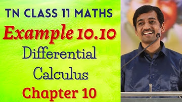Class 11 Maths | Example 10.10 | Differential Calculus | Tamil Nadu New Syllabus