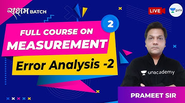 Error Analysis - 2 | Lec 2 | Full Course on Measurement | GATE EE, IN 2021 Exam