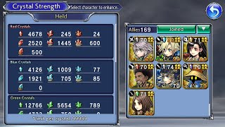 Characters in the order I got them (Crystal Strength) | Dissidia FF Opera Omnia