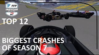 Biggest Crashes of FactorFlip Indycar Season 7 - rFactor