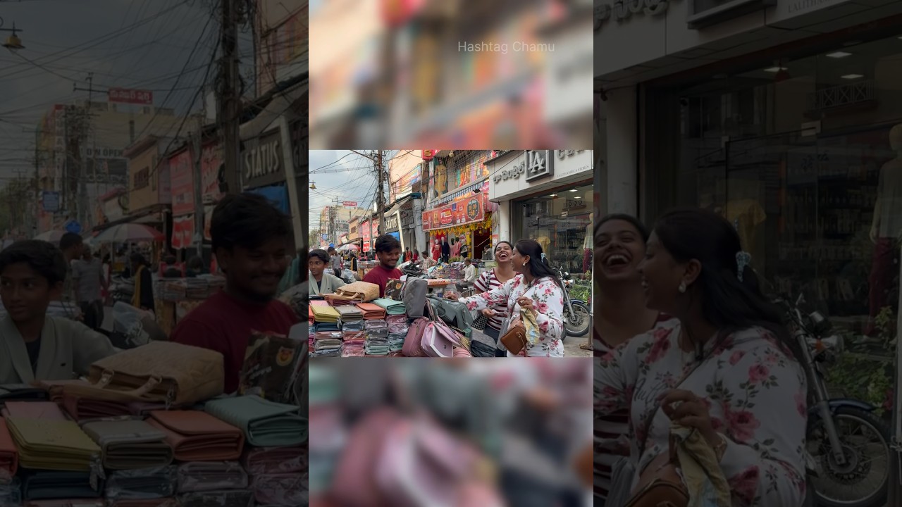 Besant road - Vijayawada Street shopping 