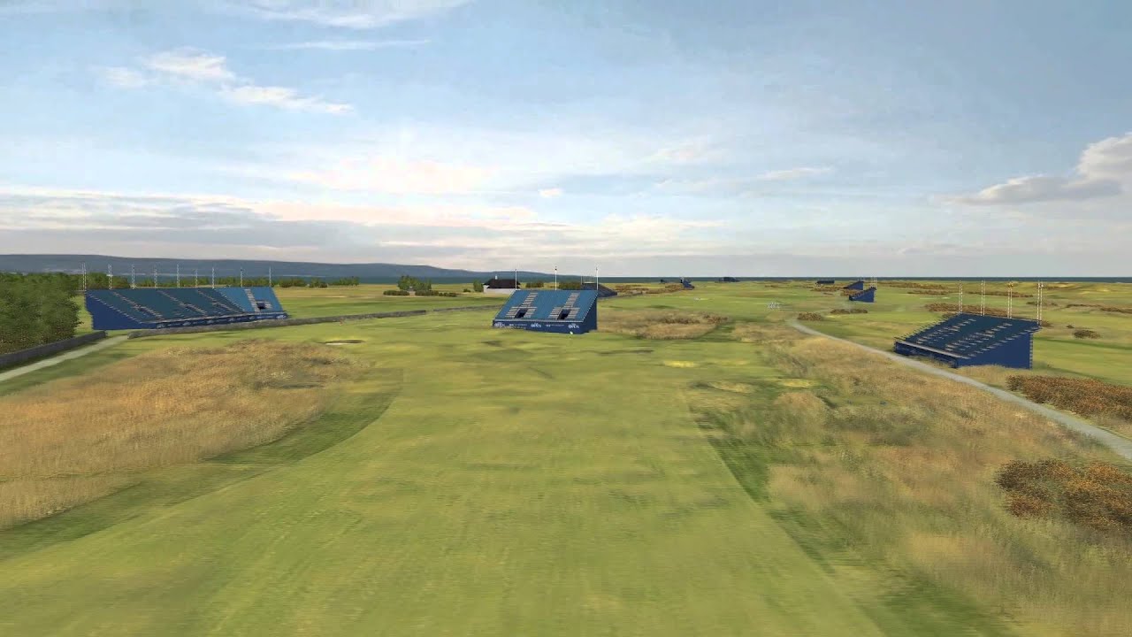 Flyover 2nd Hole at the Old Course at St Andrews, venue for the 144th Open (2015) YouTube