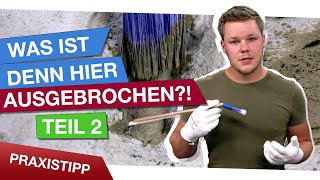 Ausbesserung von Betonausbruchstellen – Praxis