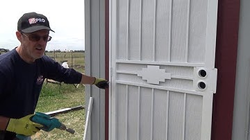How to Install Security Screen Door...Part 4
