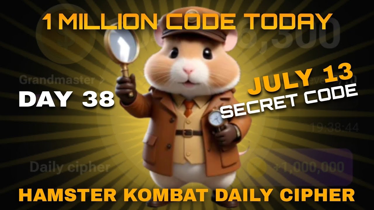 DAY 38! HAMSTER KOMBAT DAILY CIPHER CODE | HAMSTER KOMBAT 1 MILLION ...