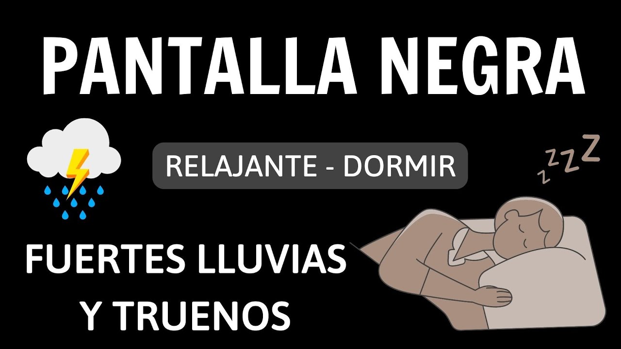 Acuéstate y dormir en 5 minutos, con sonidos de lluvia relajante y ...
