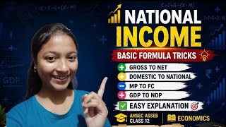 Basic formula📝|National Income💸|GDP➡️NDP|easy explanation💯|assamese medium |ahsec/asseb class 12💥