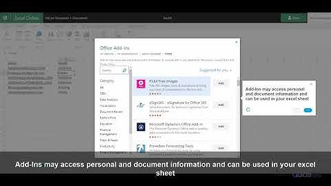 How to add Office Add-ins in Excel @Office365