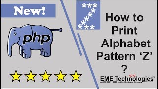 How to Print Alphabet letter 'Z' using Star in PHP