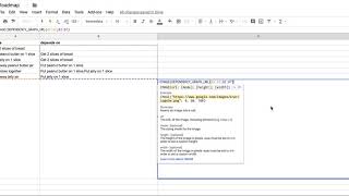 Insert a dependency graph in Google Sheets (custom formula)