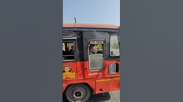 MSRTC Lal Pari Overtake Another Local Route Lal Pari