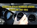 Remove and replace dashboard aerators - Peugeot 308 (2007 - 2014) code 8265CR