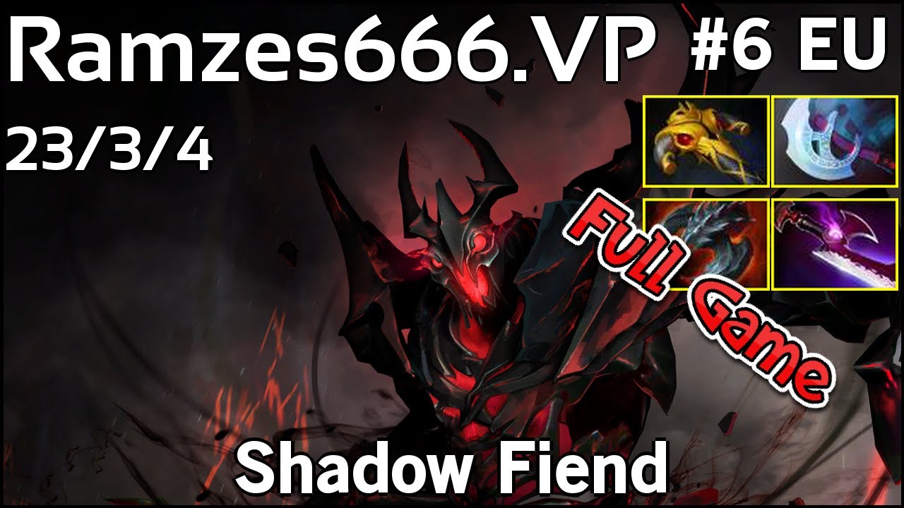 Ramzes666  Shadow Fiend - Dota 2 Full Game 7.19