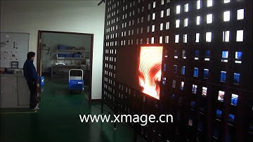 P6.67 flexible LED Display Screen 48hours aging test played by Victoria show