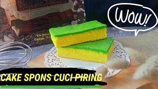 SPONS CUCI PIRING BISA DIMAKAN?? Resep Cake Spons Cuci Piring screenshot 2