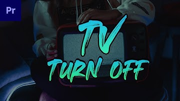 TV Turn OFF/ON Effect - Adobe Premiere Pro (Easy)