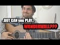 when a jazz guitarist goes to a party - wonderwall
