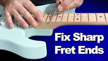 How to File SHARP Fret Ends on Budget Guitars
