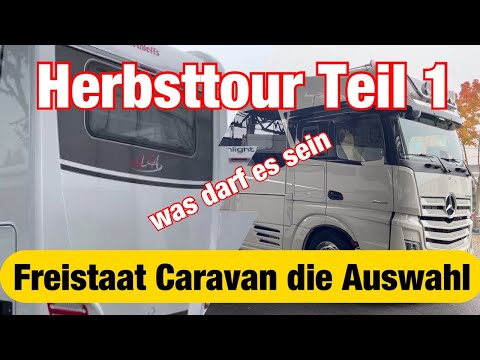 Autumn tour 2021-part 1 / visit to #Freistaat Caravaning / # parking space