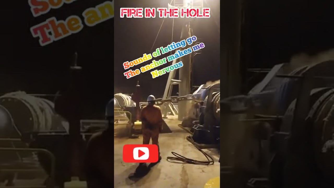 How does it feel?Sounds of letting go the ship's anchor 