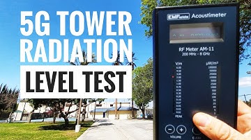 5G Towers Radiation Level Test with RF Meter