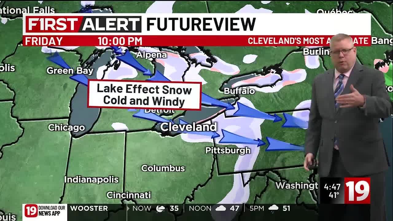 19 First Alert Day: Friday for lake effect snow and cold - YouTube