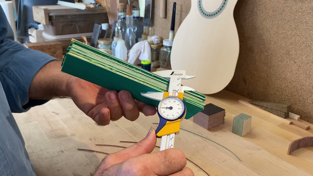 How to make a square strip for your guitar's rosette. YouTube