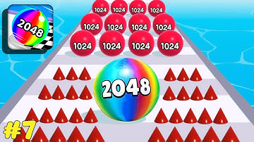 ⚽ Ball Run 2048 - All Levels Gameplay Android/iOS ( Levels 91 - 110 )