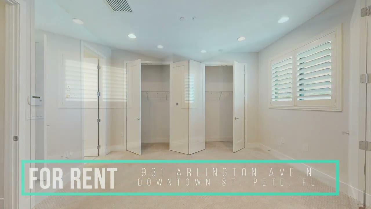 Luxury Townhome for Rent in the EDGE District, Downtown St Pete, FL
