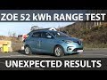 Renault Zoe 52 kWh range test