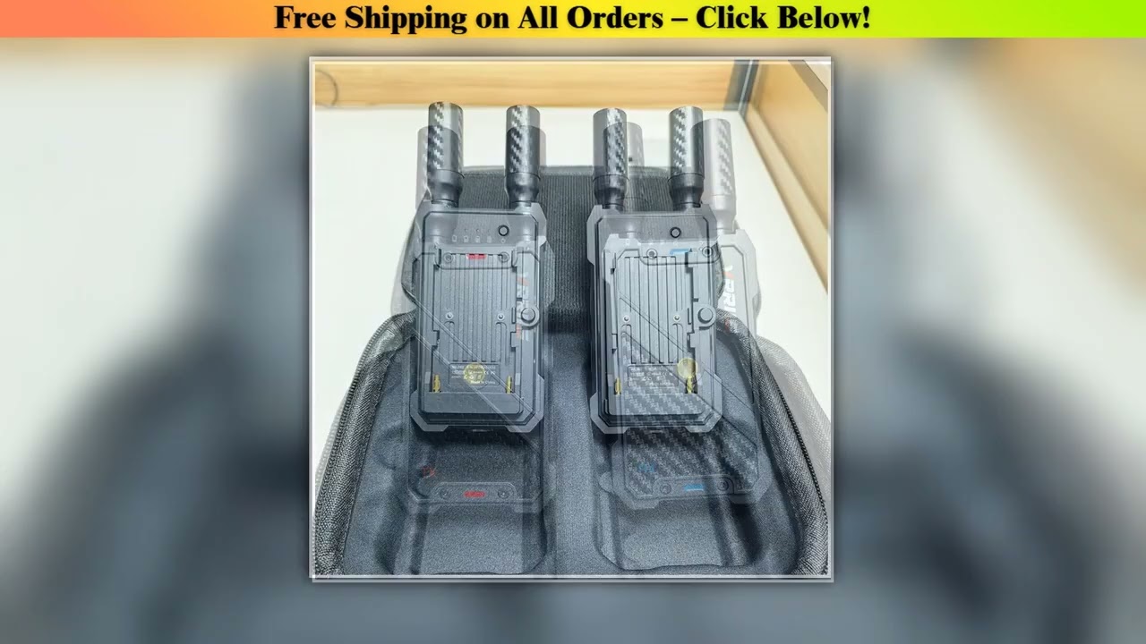 400M Dual Wireless Extender HDMI-compatible Audio Video Transmitter Receiver Support Battery