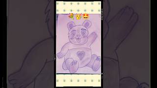 teddy bear Ka Chitra banaen Ka best tirika #viral #art #shortsvideo | Art Supriti Create