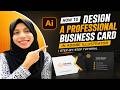 How to Design a Professional Business Card in Adobe Illustrator | Step-by-Step Tutorial.