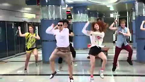 PSY - 'Gangnam Style' M/V BTS (With Hyuna)