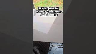 How to Remove Mineral Build Up/Oxidation from Stained Glass Sheets #stainedglass #stainedglasstips