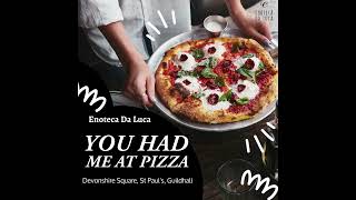 Athlete Statistics You had me at Pizza!  Enoteca da Luca: Wood-fired pizza that will make you swoon!